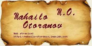 Mahailo Otoranov vizit kartica